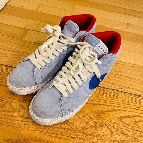 Nike Sb Blazer Chicago Ice Blue 2008 Size 9 - Picture 3 of 16